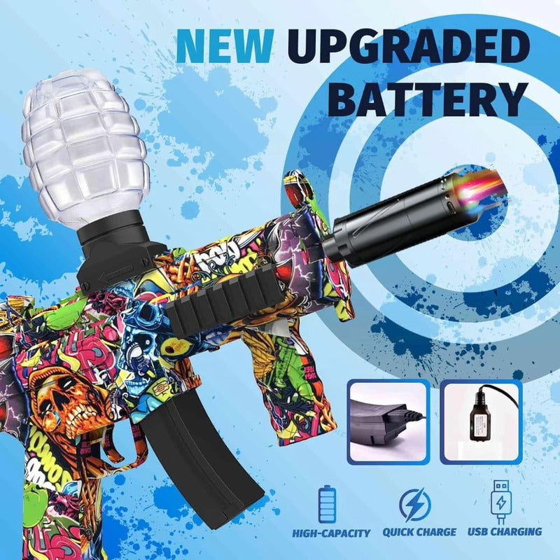 Rifle Zebbris Hidrogel Automática Ak47 Recargable Bolitas Gel