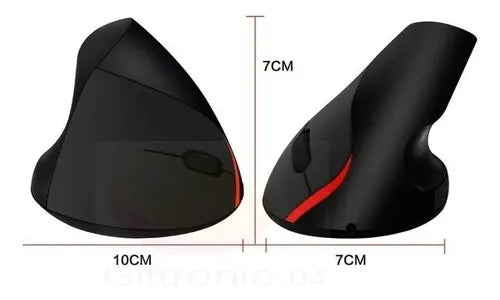 Mouse Vertical Ergonómico Oficina Usb 5 Botones Optico Cable