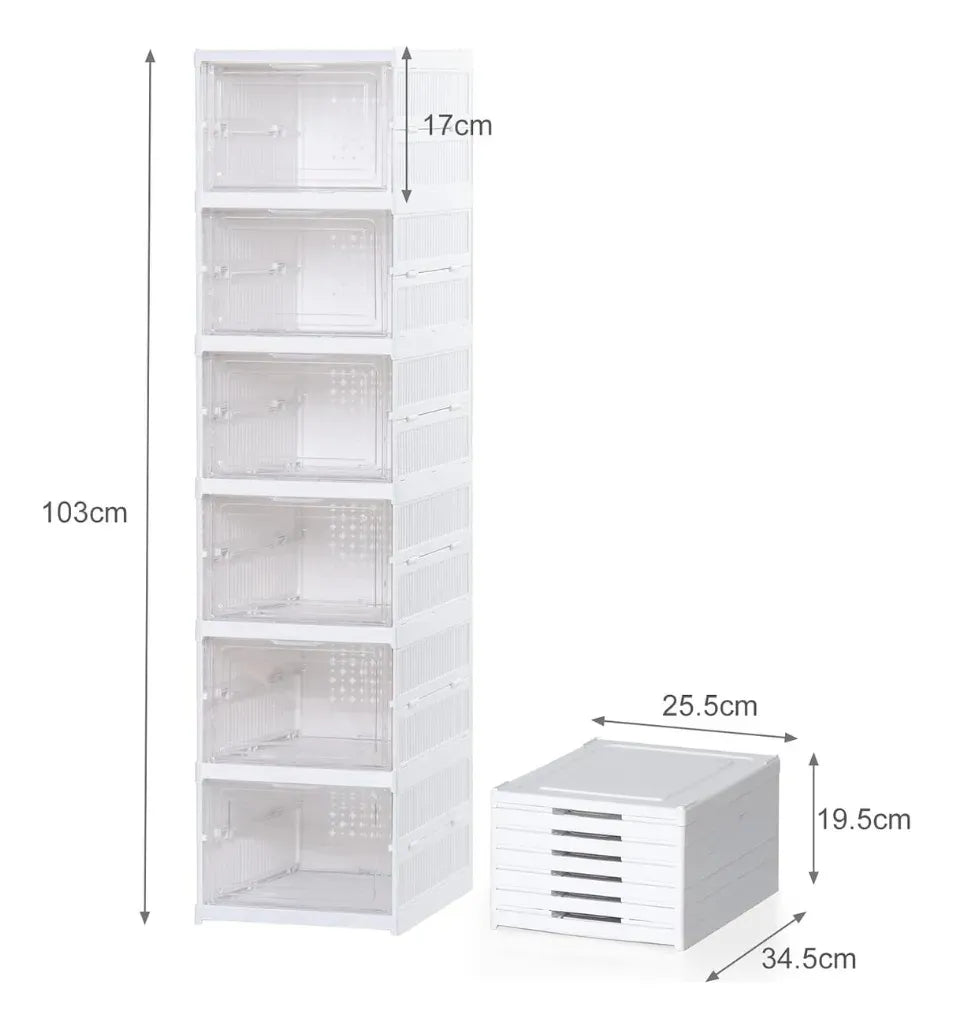 Organizador De Zapatos Zebbris Set X6 Expandible