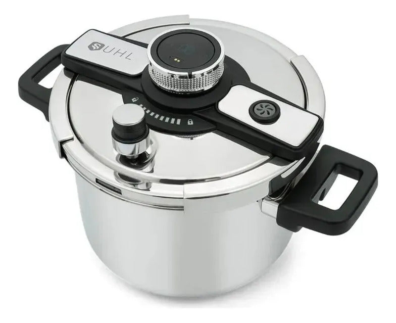 Olla Express Zebbris A Presión 4 Litros En Acero Inoxidable - Plateado