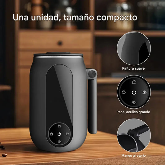 Chocolatera Electrica Espumador Leche Pantalla Digital 250ml Color Negro