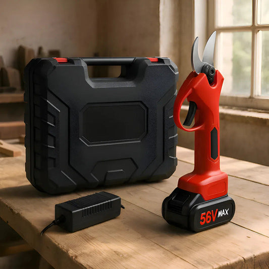 Tijera Podadora Jardín Eléctrica Portátil Recargable 56v - Naranja