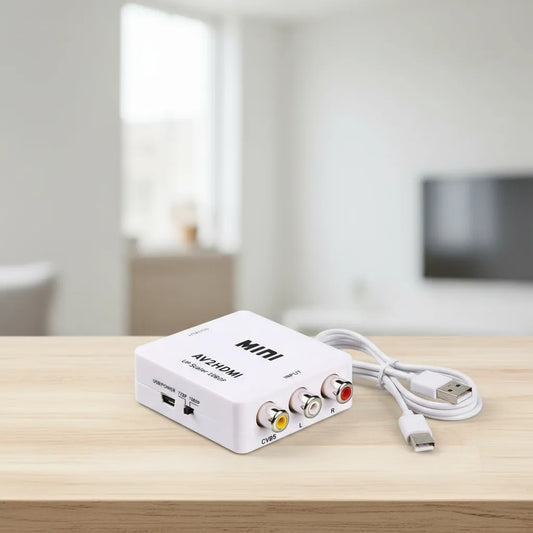 Adaptador Convertidor HDMI a RCA Audio Video Full HD