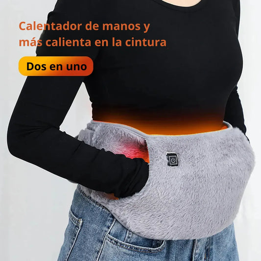 Calentador Zebbris Térmico Cintura Abdomen/ Alivio Menstrual - Gris - M
