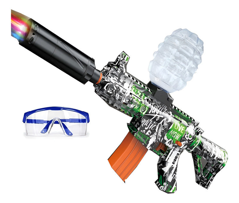 Rifle Zebbris De Hidrogel Juguete M416 Con Luz Para Juegos