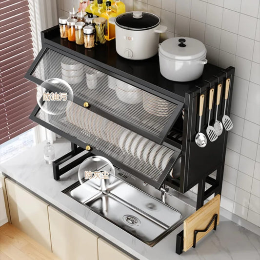 Escurridor Platos Doble Cocina Con Gabinete