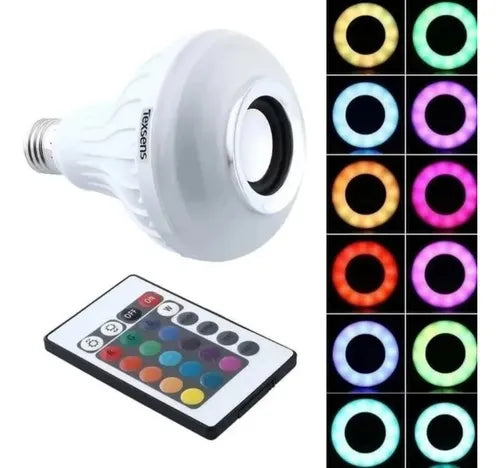 Bombillo Parlante Led Bluetooth Multicolor Rgb + Control
