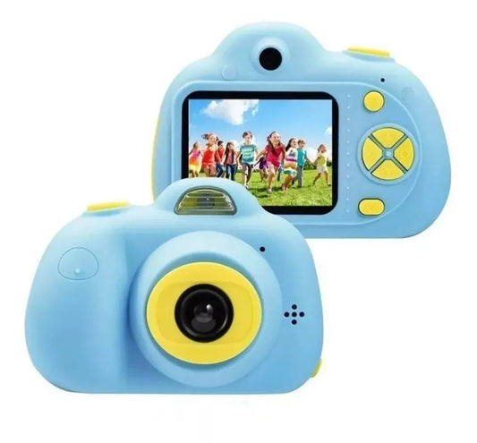 Camara Digital Para Niños Huellitas Azul Fotos Vídeos Con Juego Incorporado