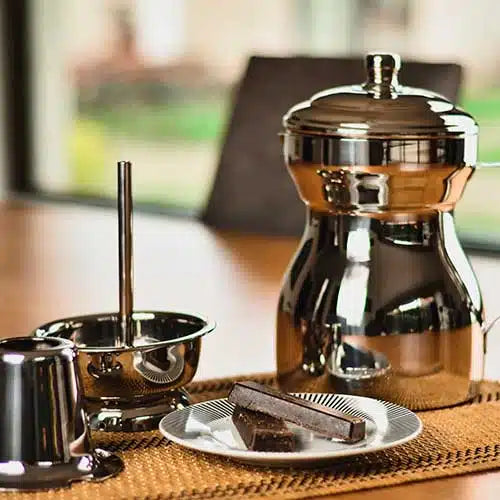 Olleta Chocolatera 2 Litros Acero Quirúrgico Accesorios