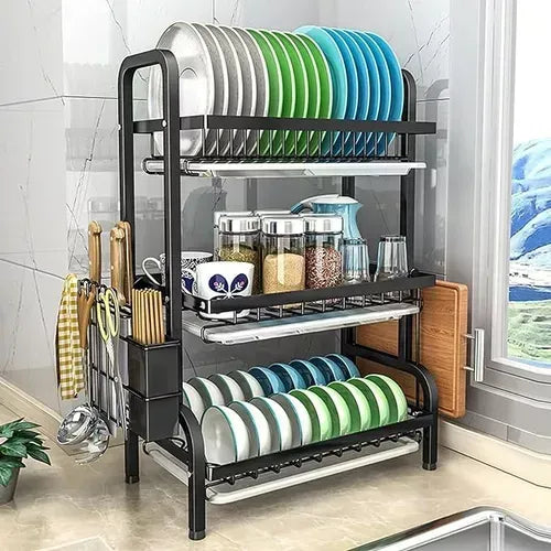 Escurridor De Platos Estante Organizador 3 Niveles