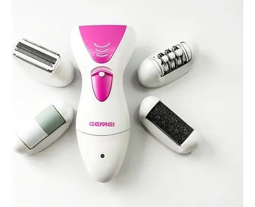 Maquina Depiladora Eléctrica Gemei GM-7006 Color Blanco 110V
