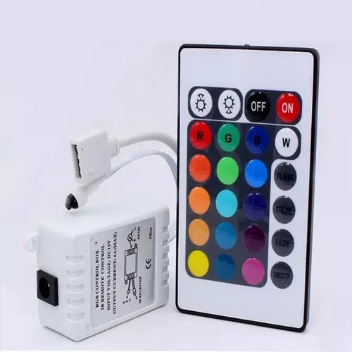 Cinta Led Multicolor Rgb Luz 5050 5mts + Control + Adaptador