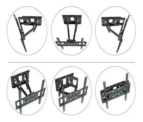 Soporte De Tv Pared Doble Brazo Articulado 32 -70 60 K Vesa Color Negro