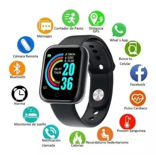 Reloj Inteligente T500 Negro Smart Watch